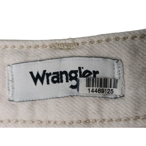 Wrangler Mid Rise Wide Leg Cream Jeans Size 29x32 Cotton Hemp - Picture 11 of 16